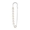 Kilt Pin - Silver with Beads 7.6cm