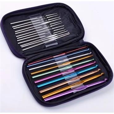 22 pcs Crochet Hook Set (0.6mm - 6.5mm) with Case