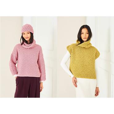 Pattern 10286 Crochet Sweater, Tank and Hat in DK