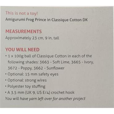 Crochet Pattern #9164 Fred The Frog Prince 