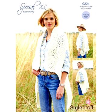Pattern #9224 Lace Edge One Piece Waistcoat in Special XL
