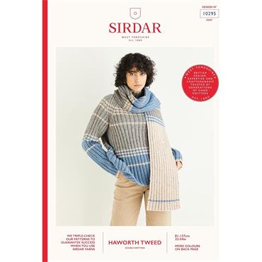 Sirdar 10295 Booklet - Sweater and Scarf in DK