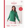 Sirdar Booklet 10880 Fuzzy Raglan Sweater in Soft Down
