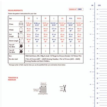 Sirdar Booklet 10883 Big Stripe Sweater in Soft Down 