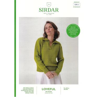 Sirdar 10911 Booklet - Sweater in Loveful DK