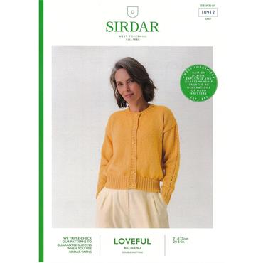 Sirdar 10912 Booklet - Cardigan in Loveful DK