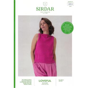 Sirdar 10915 Booklet - Top in Loveful DK