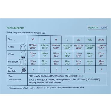 Sirdar 10916 Booklet - Vest in Loveful DK