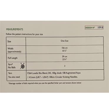 Sirdar 10918 Booklet - Shawl in Loveful DK