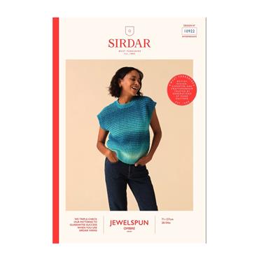 Sirdar 10922 Booklet - Top in Jewelspun Ombre Aran