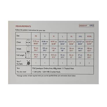 Sirdar 10923 Booklet - Top in Jewelspun Ombre Aran