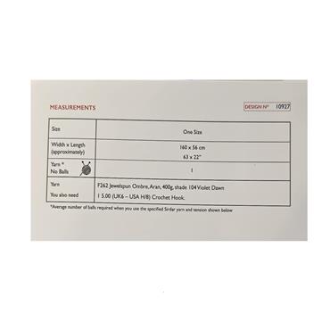 Sirdar 10927 Booklet - Shawl in Jewelspun Ombre Aran