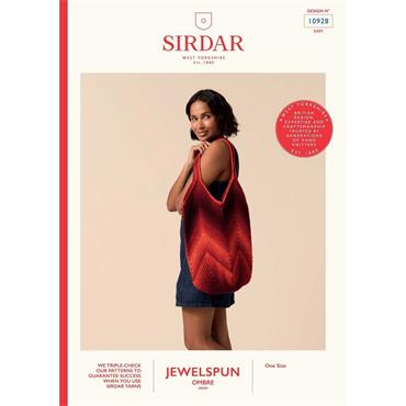 Sirdar 10928 Booklet - Crochet Bag in Jewelspun Ombre Aran