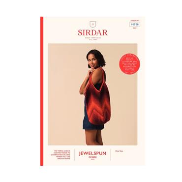 Sirdar 10928 Booklet - Bag in Jewelspun Ombre Aran