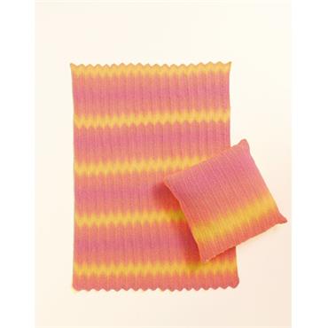 Sirdar 10929 Booklet - Blanket & Cushion in Jewelspun Ombre Aran