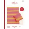 Sirdar 10929 Booklet - Blanket & Cushion in Jewelspun Ombre Aran