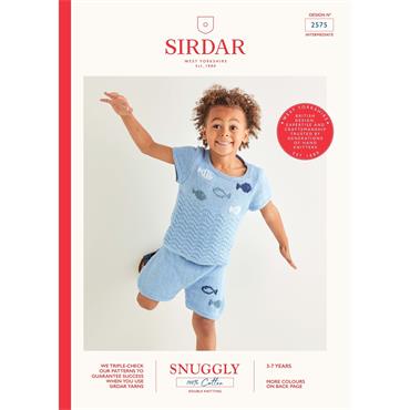 Sirdar Booklet 2575 Kids Top & Shorts in Snuggly 100% Cotton DK