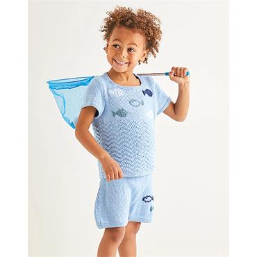 Sirdar Booklet 2575 Kids Top & Shorts in Snuggly 100% Cotton DK