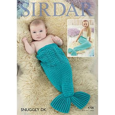 Pattern #4708 Mermaid Tail Snugglers in Snuggly DK