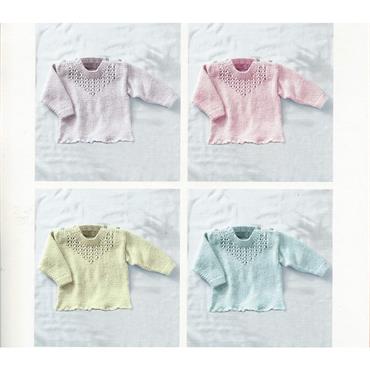 Sirdar Booklet 5320 Lacy Sweater in Double Knitting
