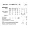 Crochet Pattern #7747 Cardigan in 4ply Cotton