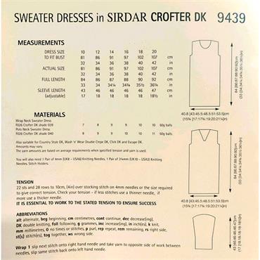Pattern #9439 Sweater Dress in Crofter DK