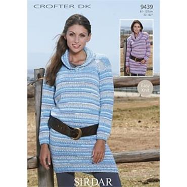 Pattern #9439 Sweater Dress in Crofter DK