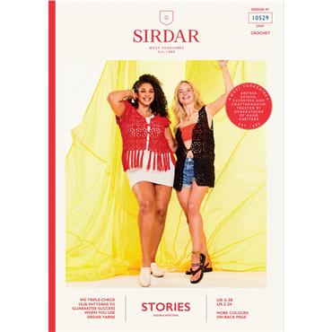 Sirdar Booklet 10529 Crochet Waistcoat & Long Waistcoat in Double Knitting