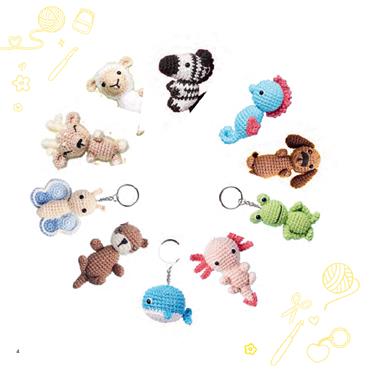 Mini Amigurumi Bag Charms Book - 23 adorable keyrings to crochet