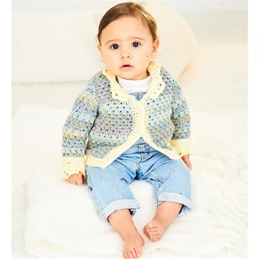 Stylecraft Pattern 10160 Baby Cardigan (Crochet) in DK