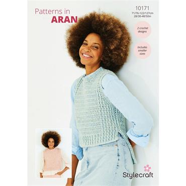 Stylecraft Pattern 10171 Tank Tops in Aran