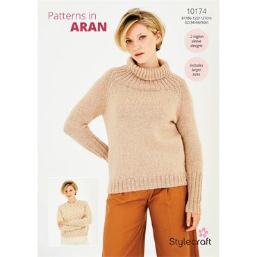 Stylecraft Pattern 10174 Sweaters in Aran 