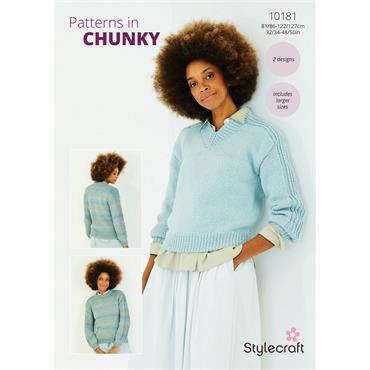 Stylecraft Pattern 10181 Sweaters in Chunky