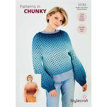 Stylecraft Pattern 10183 Crochet Sweaters in Horizon Chunky