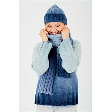 Stylecraft Pattern 10186 Sweater, Hat & Scarf in Horizon Chunky
