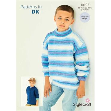 Stylecraft Pattern 10192 Sweaters in Merry Go Round DK and Special DK