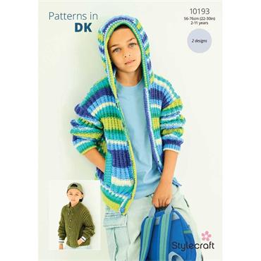 Stylecraft Pattern 10193 Cardigans in Merry Go Round DK & Special DK