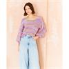 Stylecraft Pattern 10207 Crochet Cropped Top & Sweater in Cotton Twist dk & Colour Burst dk