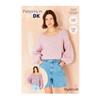 Stylecraft Pattern 10207 Crochet Cropped Top & Sweater in Cotton Twist dk & Colour Burst dk