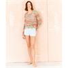 Stylecraft Pattern 10208 Crochet Flower Motif Top & Sweater in Cotton Twist dk & Colour Burst dk