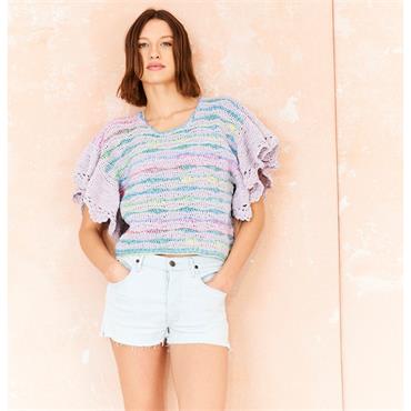 Stylecraft Pattern 10209 Crochet T-Shirt & Sweater in Cotton Twist dk & Colour Burst dk