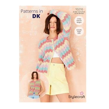 Stylecraft Pattern 10210 Cardigan & Waistcoat in DK