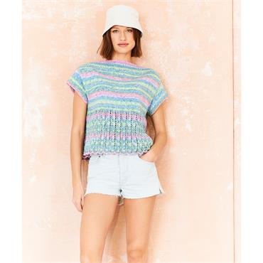 Stylecraft Pattern 10213 Tops in Cotton Twist dk & Colour Burst dk