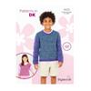 Stylecraft Pattern 10225 Girls and Boys Round Neck Sweaters in Special dk