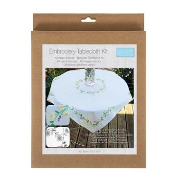 Embroidery Kit: Tablecloth: Daisy Chain