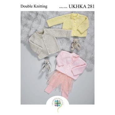 Pattern UKHKA 281 - Cardigans in Double Knitting 