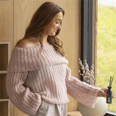 Viking Garn Pattern 2517-1 Fløyel Cardigan in Kid Silk
