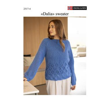 Viking Garn Pattern 2517-4 Dalia Sweater in Kid Silk