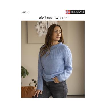Viking Garn Pattern 2517-5 Måne Sweater in Kid Silk