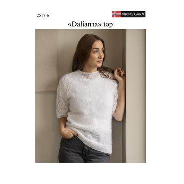 Viking Garn Pattern 2517-6 Dalianna Top in Kid Silk